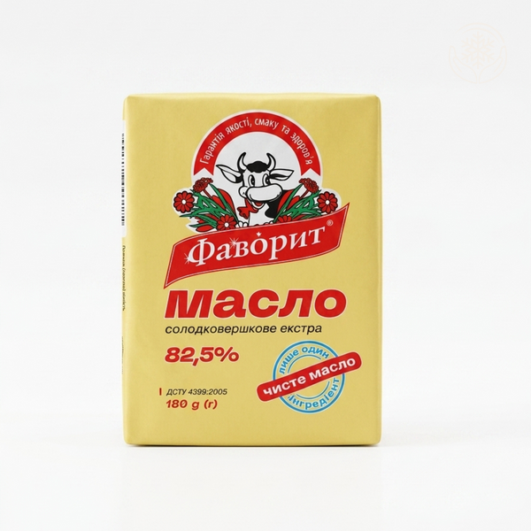 Солодковершкове екстра 82,5% Фаворит, 180 г 5001 фото